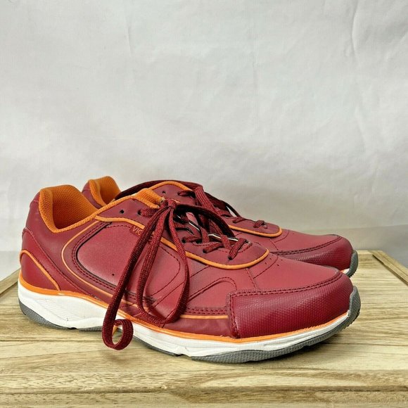 VIONIC Orthaheel ZEN Sneakers Womens 9W Red Orange Orthotic Athletic Walking - Picture 1 of 9